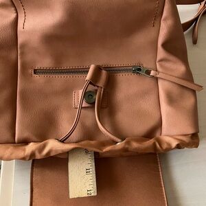 Universal Thread Tan Backpack with Structured Design